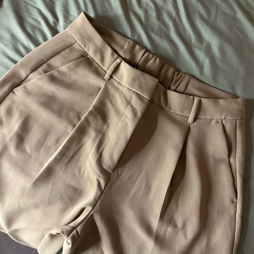 Old Navy Khaki Wide Leg Trousers